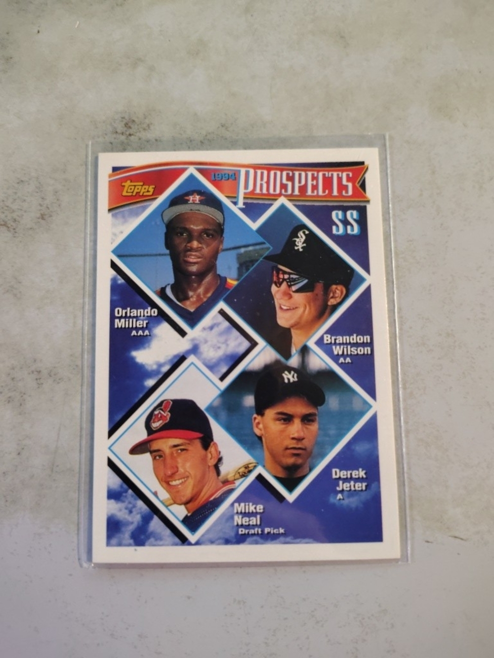 Derek Jeter 1994 Topps #158 Rookie Prospects Baseball Card New York Yankees